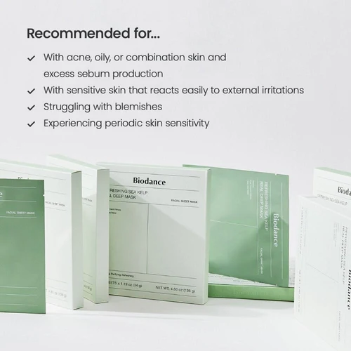 Masca de fata Biodance Refreshing Sea Kelp Real Deep Mask