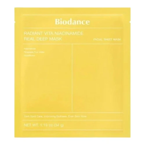 Masca de fata Biodance Radiant Vita Niacinamide Real Deep Mask