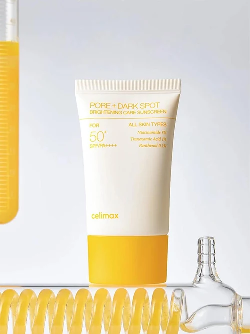 Protecție solară pentru față Celimax Pore+Dark Spot Brightening Care Sunscreen SPF50+ PA++++ 50ml