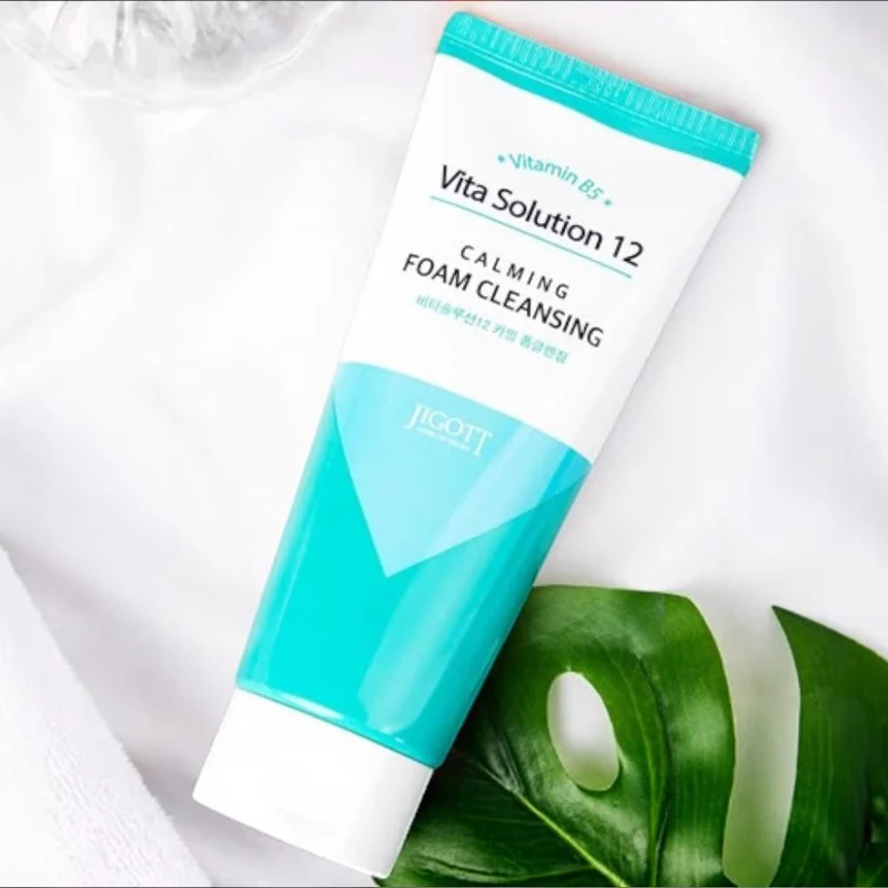 Spuma p/u curatarea fetei Jigott Vita Solution 12 Calming Foam Cleansing 180ml 3