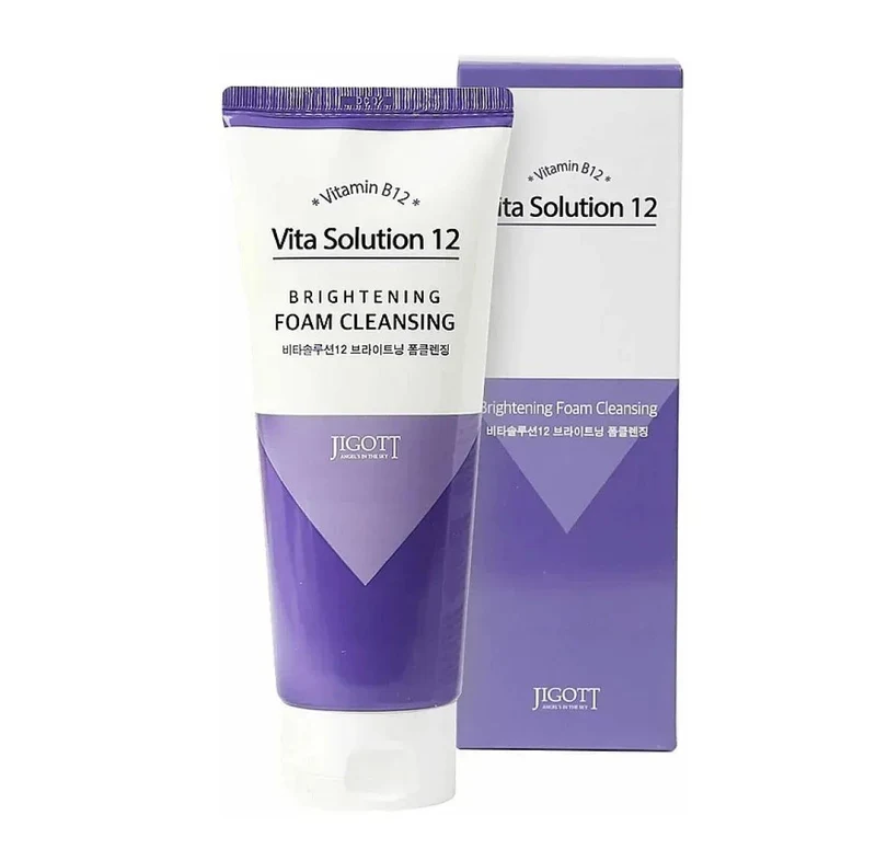 Пенка для очищения лица Jigott Vita Solution 12 Brightening Foam Cleansing 180 ml 2