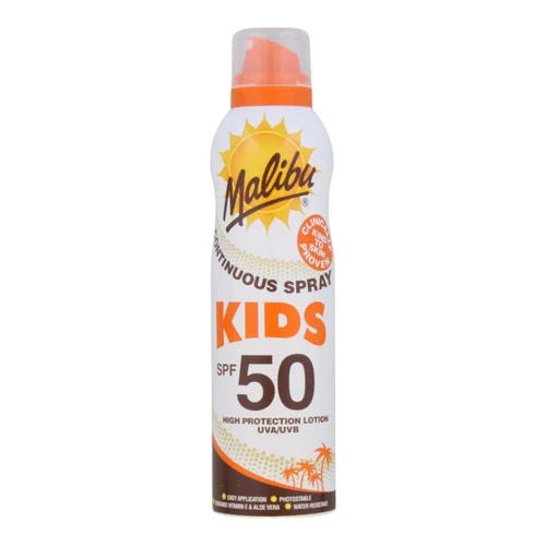 Lotiune cu protectie solara Malibu Kids Cont Spray LTN SPF50 175ml