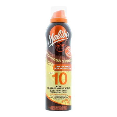 Масло для загара Malibu Cont Dry Oil Spray SPF 10 175ml
