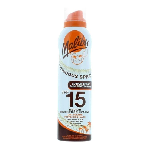 Lotiune cu protectie solara Malibu Cont Spray LTN SPF 15 175ml