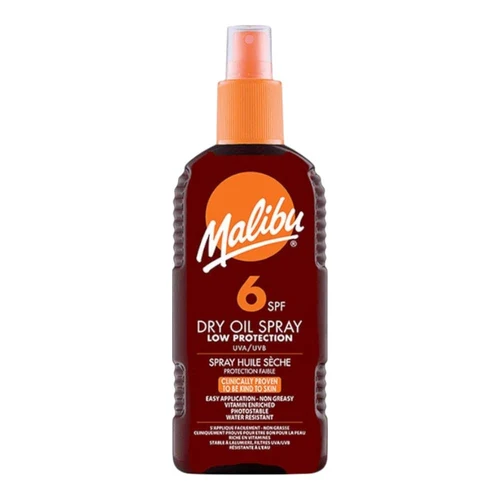 Масло для загара Malibu Dry Oil Spray SPF6  200ml