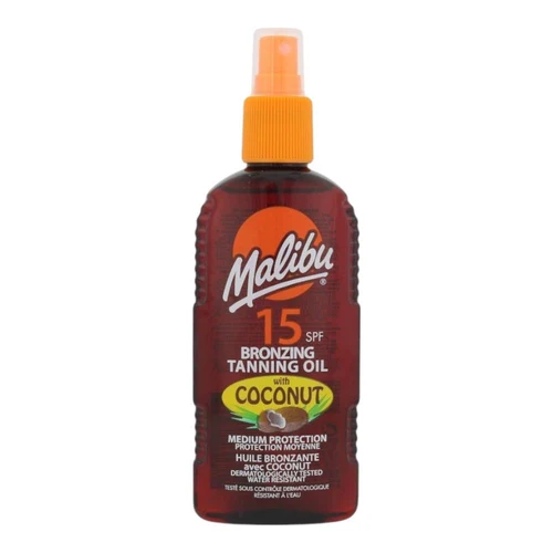Масло для загара Malibu Bronze Tan Oil Coco SPF15 200ml