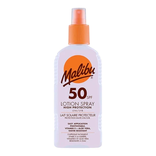 Солнцезащитный лосьон Malibu Lotion Spray SPF 50 200ml
