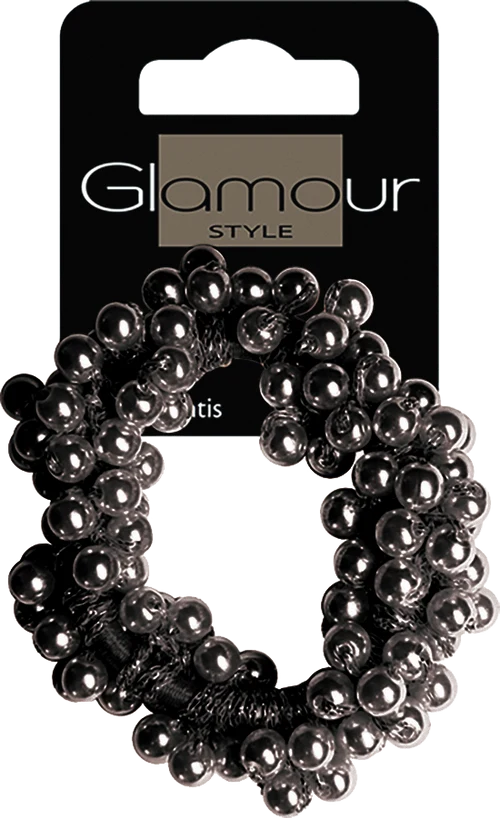 Elastic par Glamour Hair Elastic with Black Beads