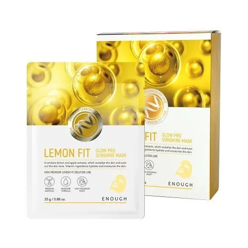 Маска для лица ENOUGH Lemon Fit Glow Sunshine Mask 25g
