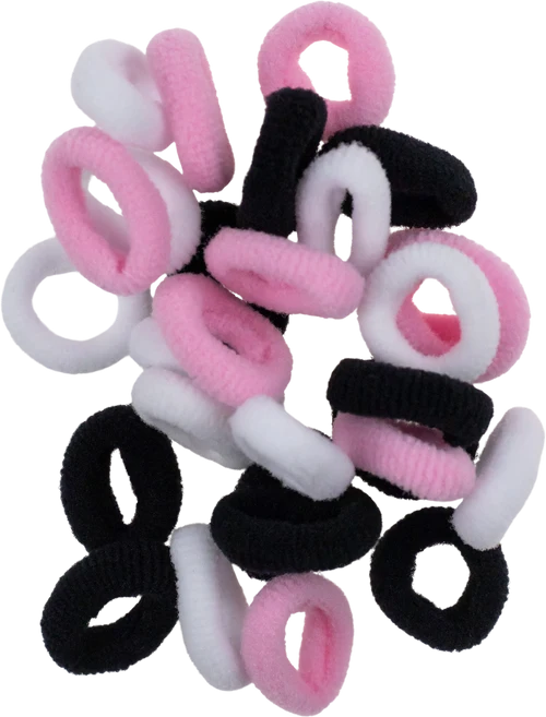 Accesoriu par Glamour 30‑Piece Small Color‑Mix Hair Tie Set