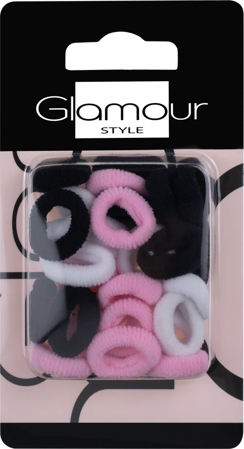 Accesoriu par Glamour 30‑Piece Small Color‑Mix Hair Tie Set