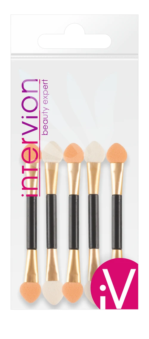 Aplicator p/u fard de pleoape Inter‑Vion Dual‑Ended Latex Eyeshadow Sponge Applicators