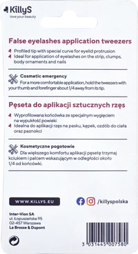 Пинцет KillyS Tweezer for False Eyelash Application 3