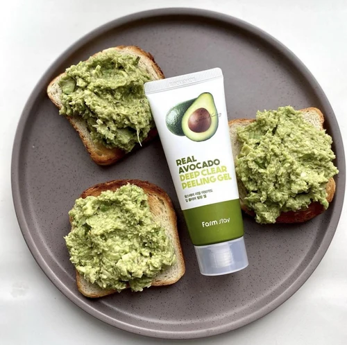 Gel peeling pentru fata Farmstay Real Avocado Deep Clear Peeling Gel 100 ml
