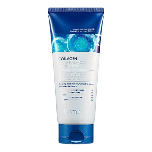Gel peeling pentru fata Farmstay Collagen Waterfull Moist Peeling Gel 180 ml