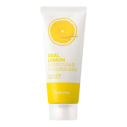 Gel peeling pentru fata Farmstay Real Lemon Deep Clear Peeling Gel 100 ml