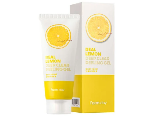Gel peeling pentru fata Farmstay Real Lemon Deep Clear Peeling Gel 100 ml