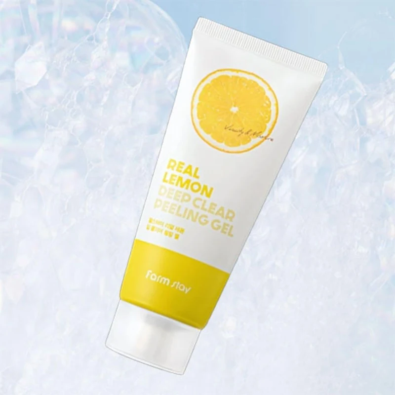 Gel peeling pentru fata Farmstay Real Lemon Deep Clear Peeling Gel 100 ml 3