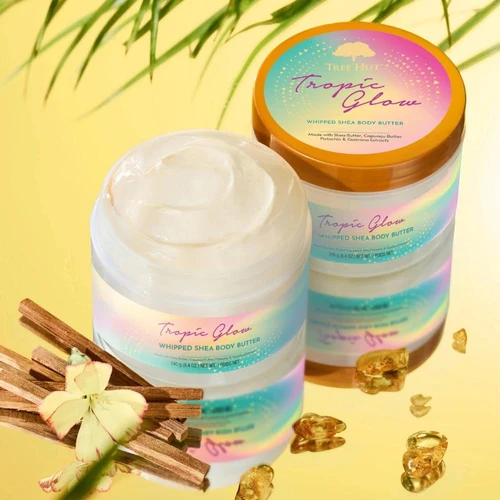 Unt de corp Tree Hut Tropic Glow Whipped Body Butter 240g
