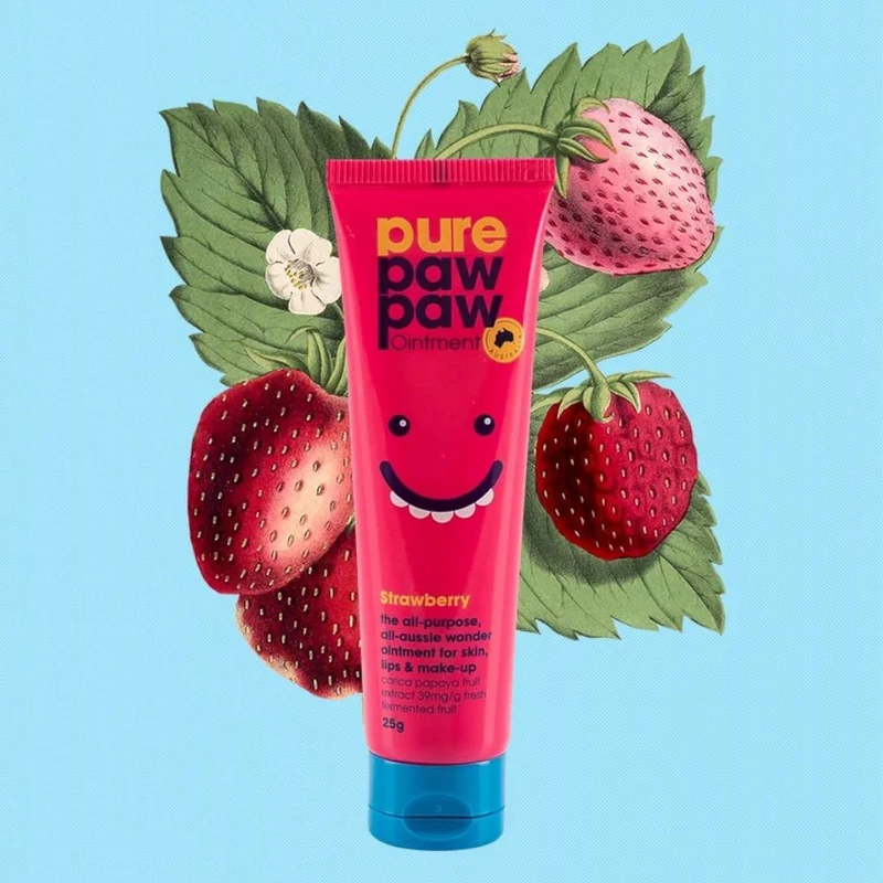 Balsam de buze Pure Paw Paw Lip Balm Strawberry 25g 2