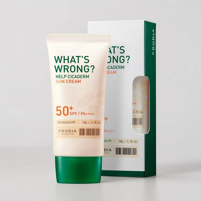 Protecție solară pentru față Frudia What'S Wrong Help Cicaderm Sun Cream 50g 3