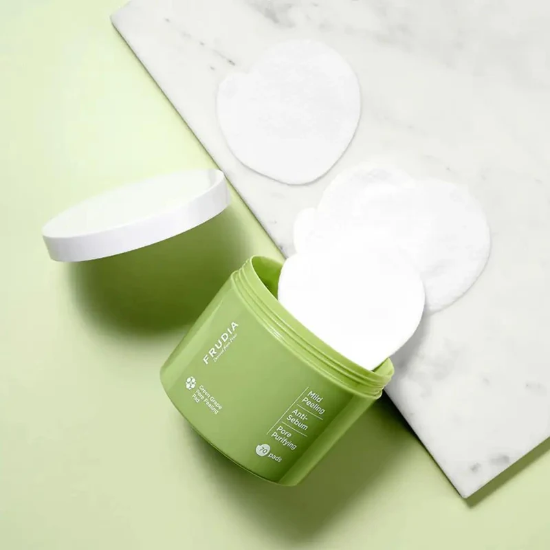 Скраб для лица Frudia Green Grape Pore Peeling Pad 170 ml 2