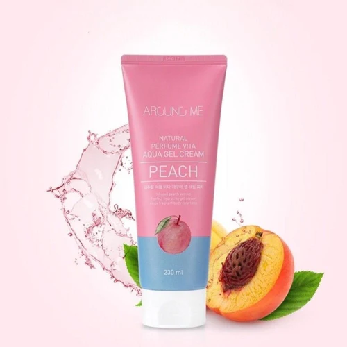 Crema de corp Around Me Natural Perfume Vita Peach Aqua Gel Cream 230ml