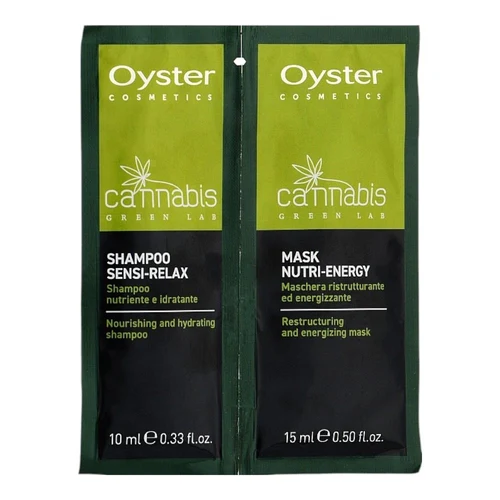 Набор для ухода за волосами Oyster Cosmetics Cannabis Green Lab 10ml + 15ml