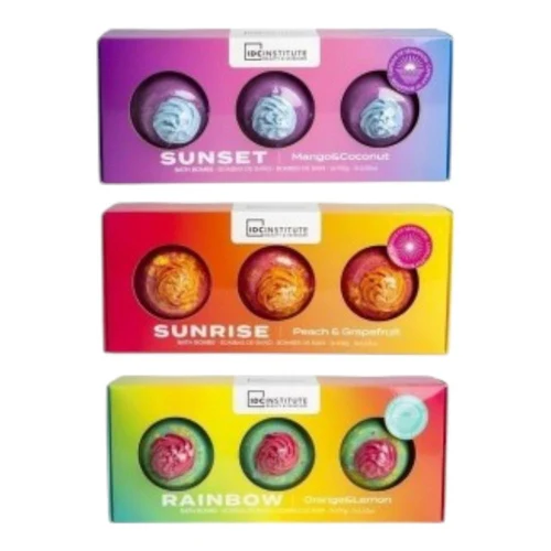 Шипучая бомба для ванны IDC Institute Cocktail Bath Bombs Trio 100g