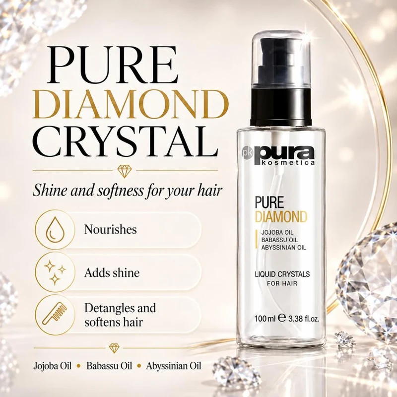 Ulei pentru păr Pura Kosmetica Pure Diamond 100 ml 2