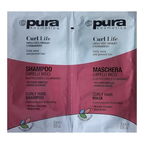 Набор для ухода за волосами Pura Kosmetica Curl Life 15 ml + 15 ml
