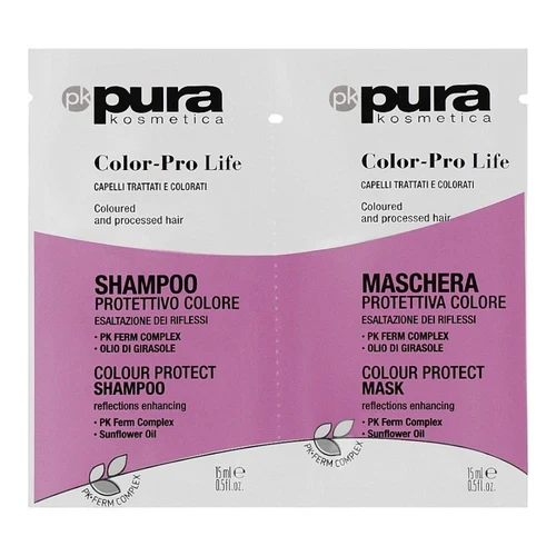 Набор для ухода за волосами Pura Color Pro Life Colour Protect Shampoo + Mask, 15 ml + 15 ml