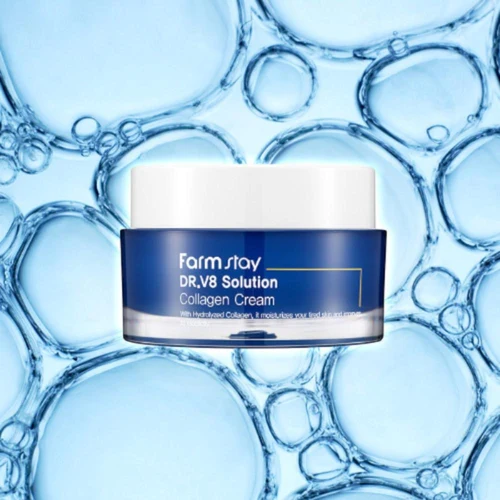 Cremă de faţă Farmstay Dr.V8 Solution Hyaluronic Acid Cream 50 ml