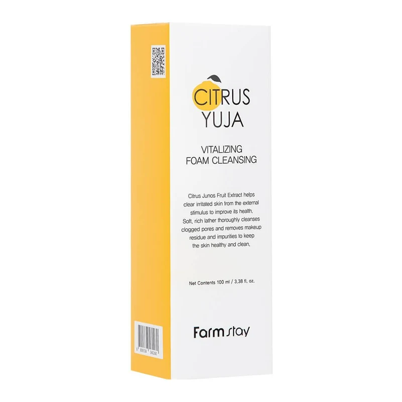 Spuma p/u curatarea fetei Farmstay Citrus Yuja Vitalizing Foam Cleanser 100ml 2