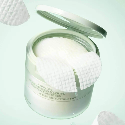 Tonic p/u fata Celimax Ji Woo Gae Cica BHA Blemish Toner Pad 60 pcs