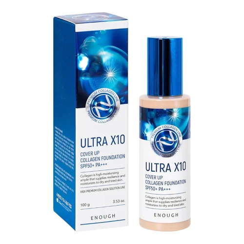 Fond de ten Enough Ultra X10 Cover Up Collagen Foundation Spf50+