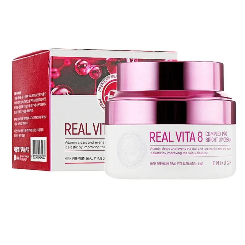 Крем для лица ENOUGH Real Vita 8 Complex Pro Bright Up Cream 50ml 2