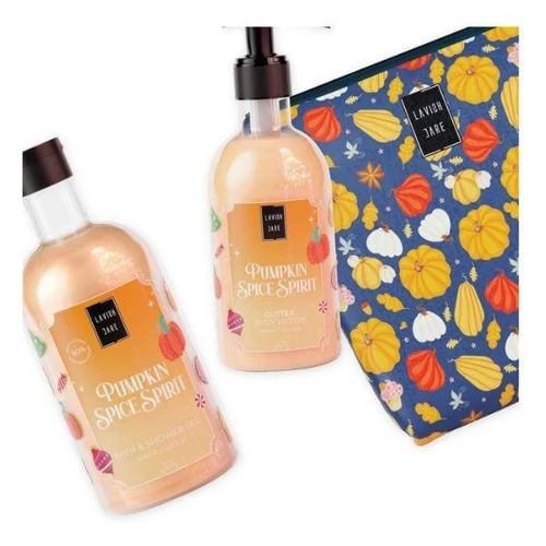 Box Cadou Lavish Care Pumpkin Spice Spirit Bag Christmas Set