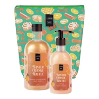 Подарочный набор Lavish Care Winter Orange Waffle Bag Christmas Set