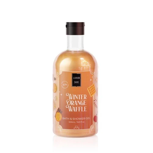 Box Cadou Lavish Care Winter Orange Waffle Bag Christmas Set