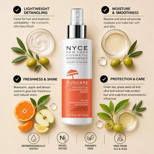 Spray pentru păr Nyce Suncare Protective & Detangling Spray 150 ml
