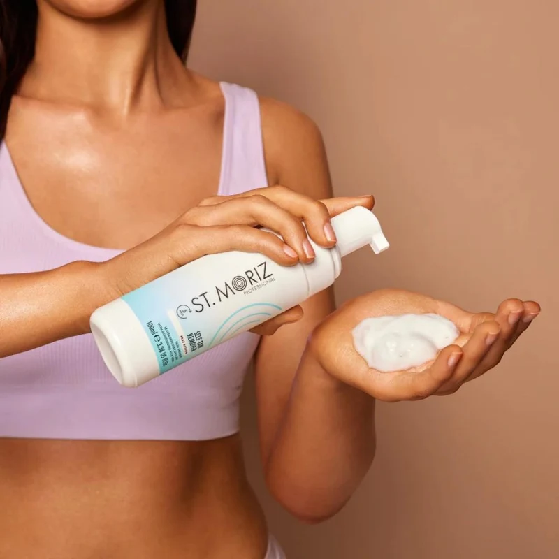 Spuma p/u inlaturare bronz St.Moriz Professional Self Tan Remover Foam 100 ml 2