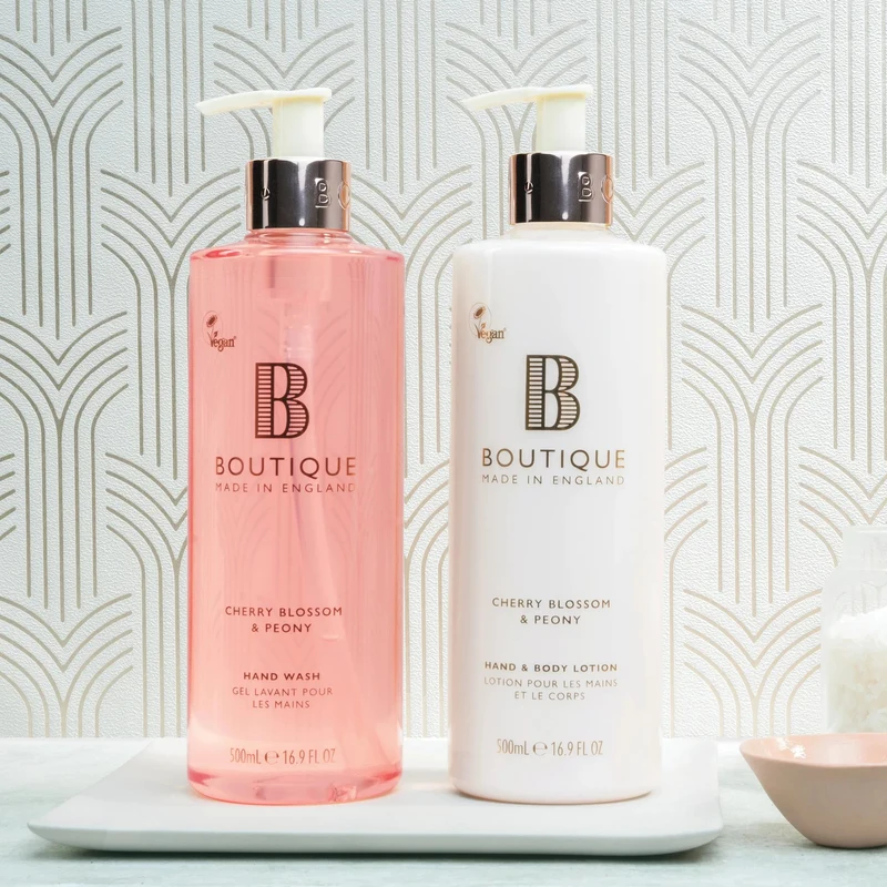 Sapun de miini Boutique Cherry Blossom & Peony Hand Wash 500ml 3