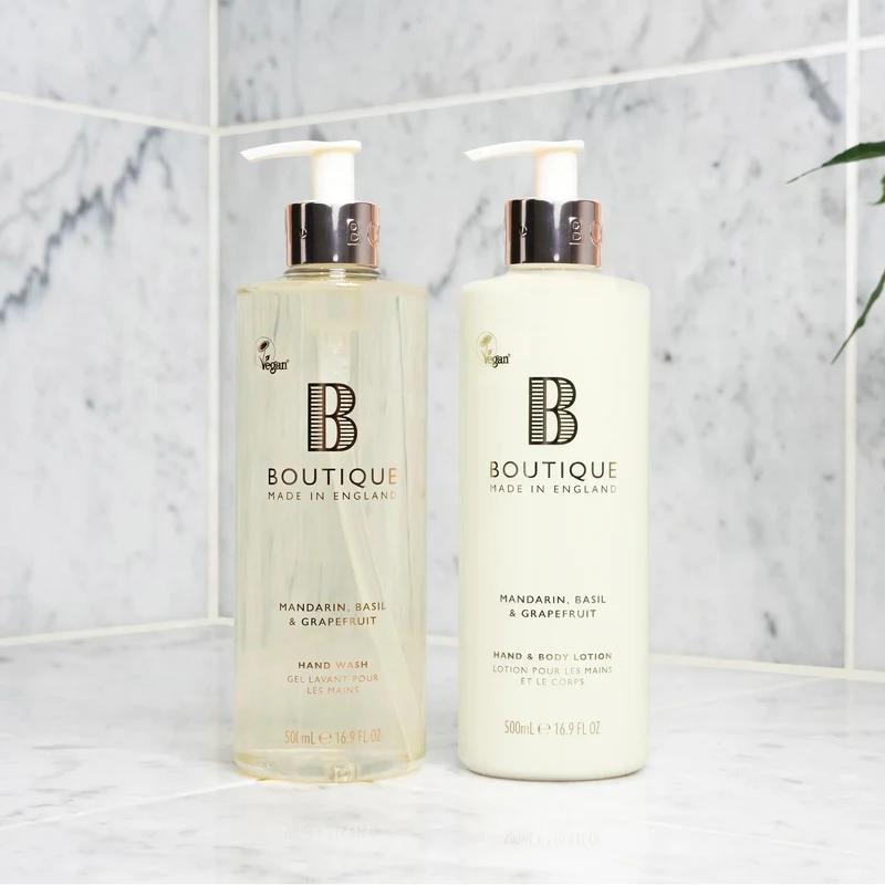 Boutique Mandarin, Basil & Grapefruit Hand Wash 500ml 3