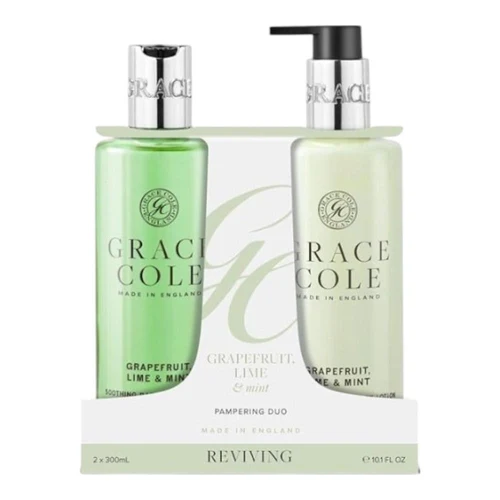 Набор для ухода за телом Grace Cole Grapefruit Lime & Mint Duo Bath & Shower Gel Wash + Hand & Body Lotion