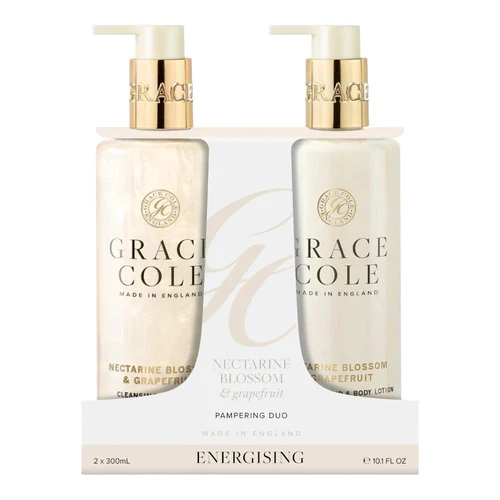 Set ingrijire p/u corp Grace Cole Nectarine Blossom & Grapefruit Hand Care Pampering Duo