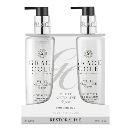 Set ingrijire p/u corp Grace Cole White Nectarine & Pear Hand Care Pampering Duo