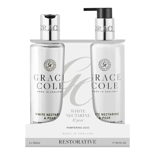 Set ingrijire p/u corp Grace Cole White Nectarine & Pear Body Care Pampering Duo