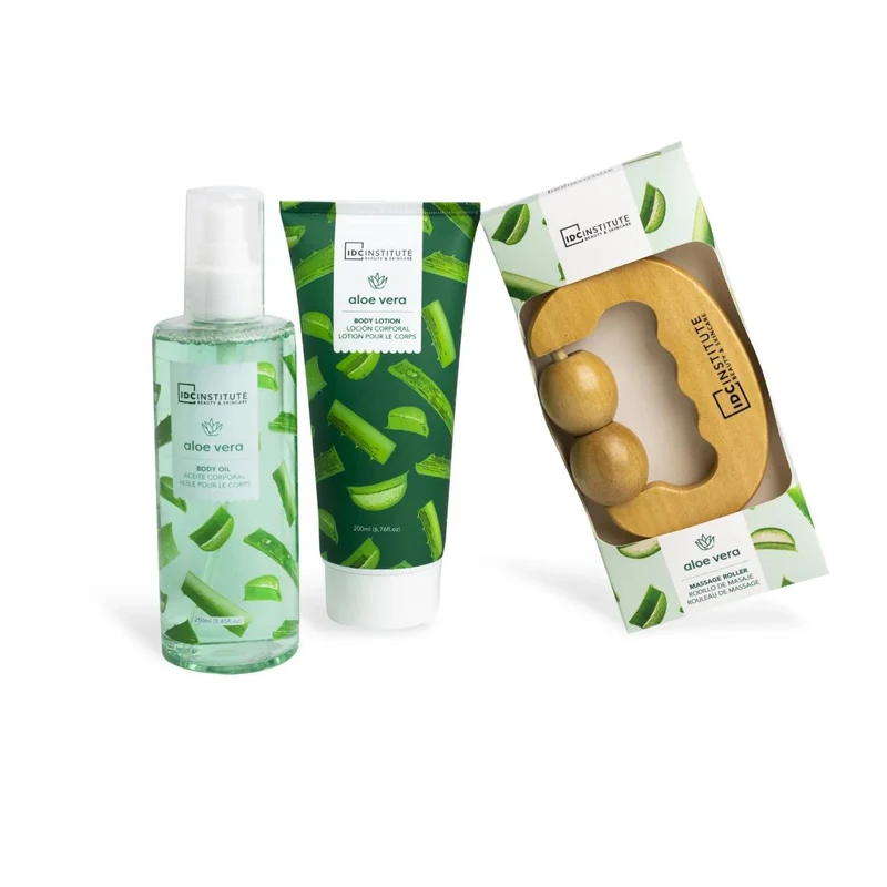 Box Cadou IDC Institute Aloe Vera Massage Gift Set 2