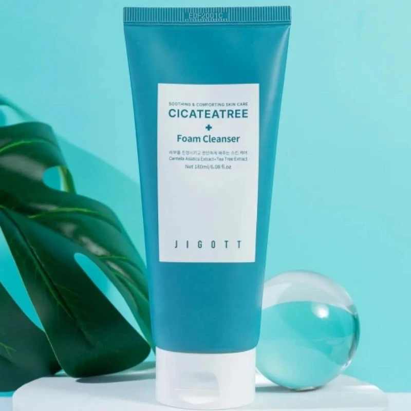 Пенка для очищения лица Jigott Cicateatree Foam Cleanser 180 ml 2